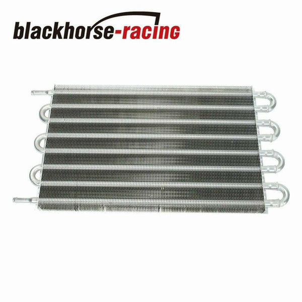 Universal 15-1/2" Transmission Oil Cooler Aluminum w/10" Cooler Radiator Fan Kit - www.blackhorse-racing.com