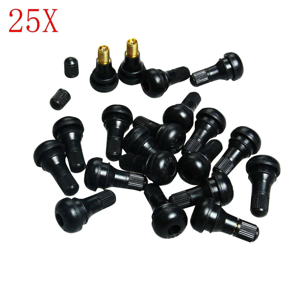 25 Pcs TR412 Tire Rubber Valve Stem Atv, Lawn Mower, Garden Tractor Pl