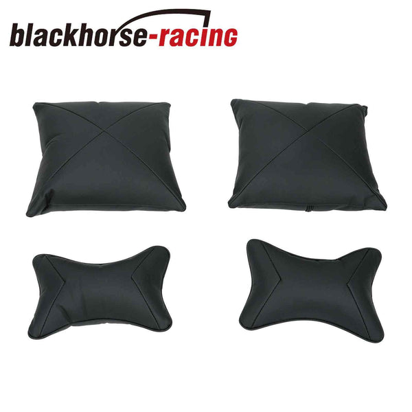 Luxury PU Leather 13PCS Car Seat Cover Front+Rear Cushions Universal Updated Set