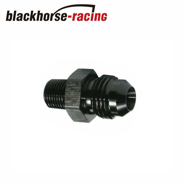 Straight Adapter 6 AN to 1/8 NPT Fitting Black HIGH QUALITY!