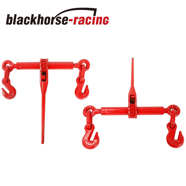 4X G70 Steel Ratchet Chain Load Binder 5/16"-3/8" Tie Down Rigging 5400 LBS WLL