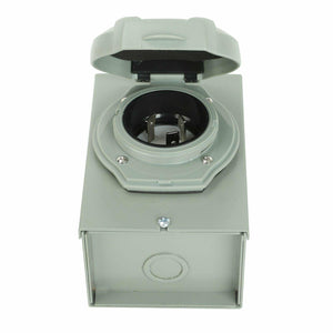 NEMA L5-30 3Prong 30Amp RV Power Generator Inlet Box 3750W Transfer Switch Iron - www.blackhorse-racing.com
