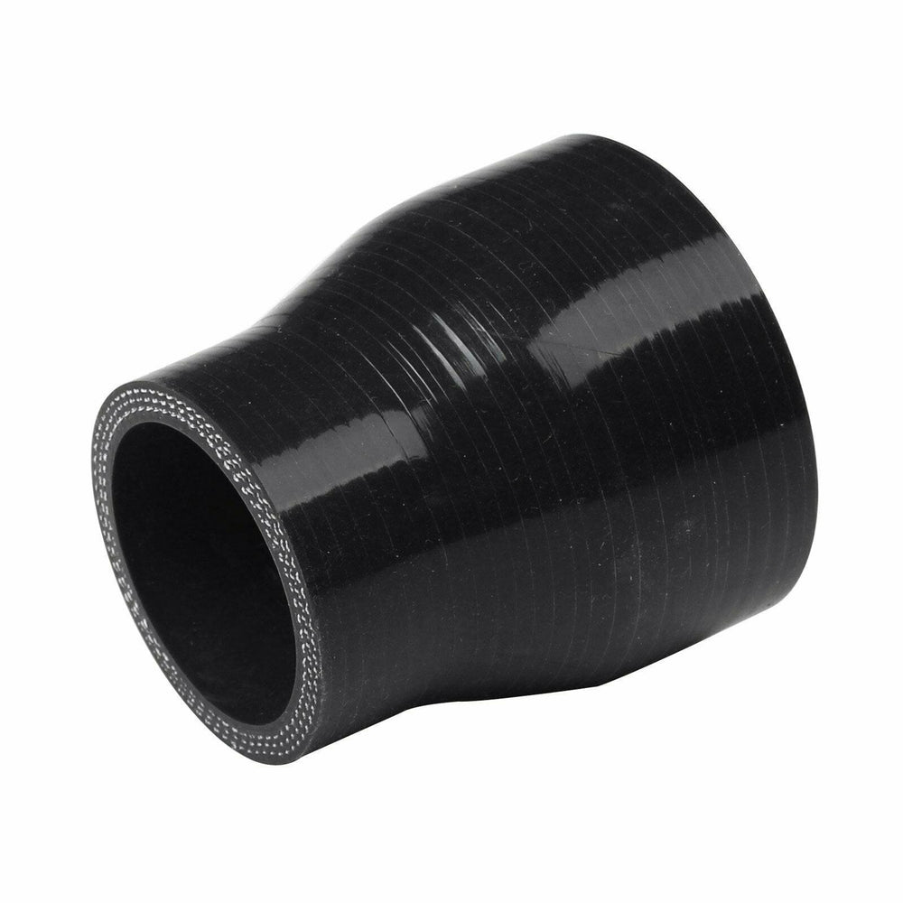 Black Straight Reducer Silicone Hose 3"- 3.75" 76mm -95mm Intercooler Turbo - www.blackhorse-racing.com