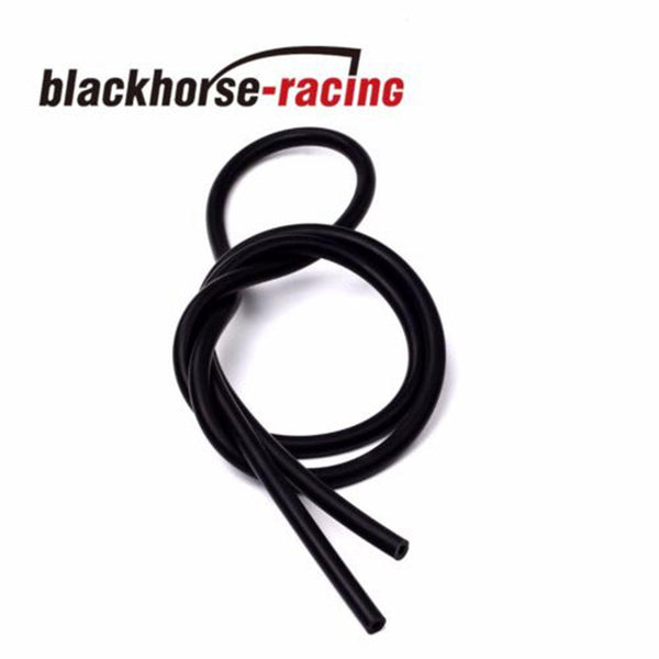 10 Feet ID: 1/4'' / 6mm Silicone Vacuum Hose Tube High Performance Black - www.blackhorse-racing.com