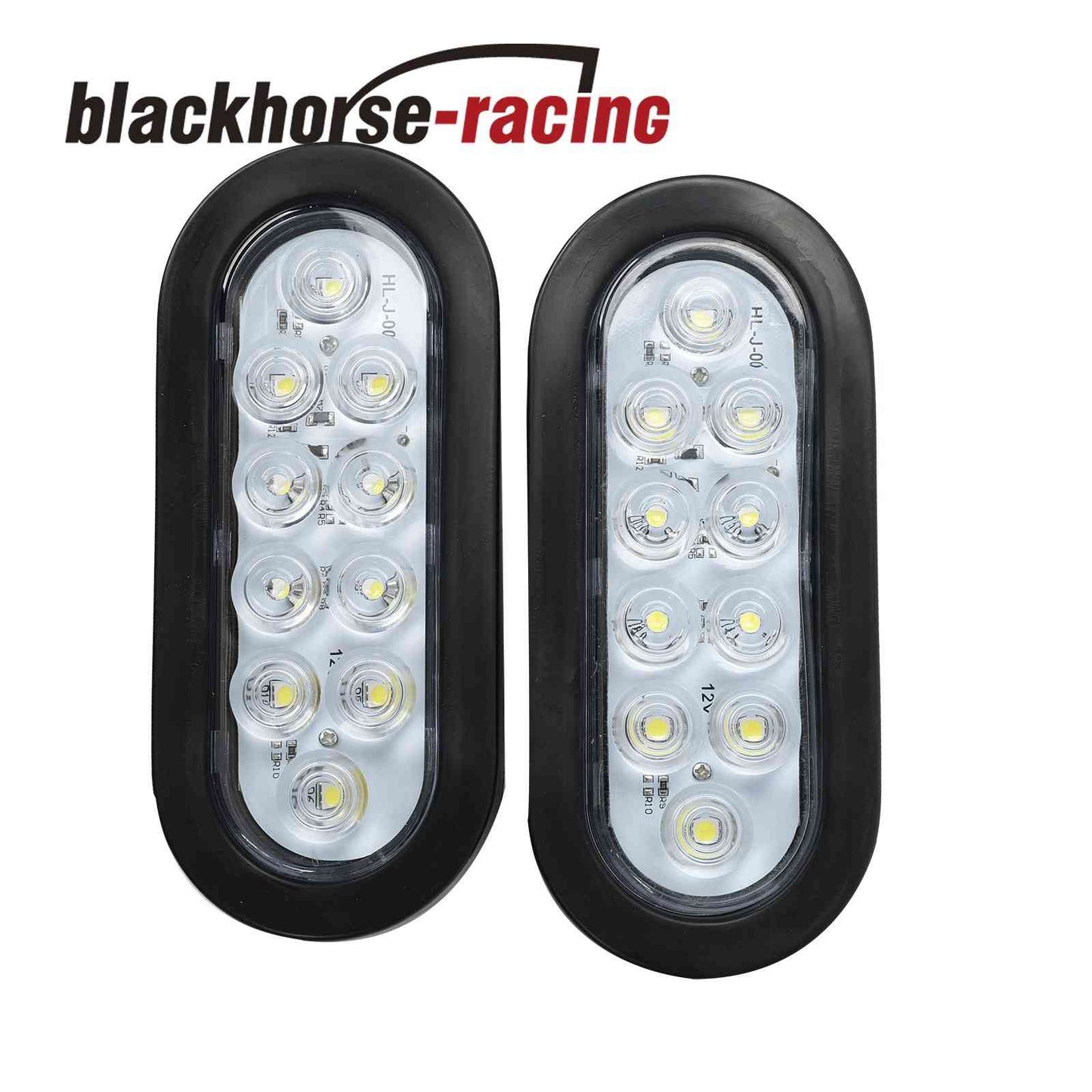 
                  
                    4x 6" Oval White 10 LED Reverse Backup Trailer Truck Light High Low Brightness
                  
                