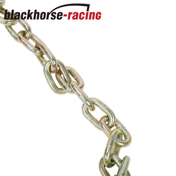 4 Pack 5/16" x 6' Long Shank 15" J Hook Tow Chain w/ RTJ Cluster & Grab Hook