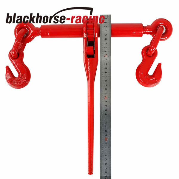 2 PACK G70 Ratchet Chain Load Binder 5/16"-3/8" Tie Down Rigging 5400 LBS WLL