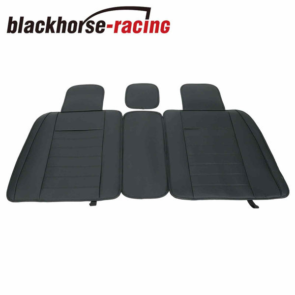 Luxury PU Leather 13PCS Car Seat Cover Front+Rear Cushions Universal Updated Set