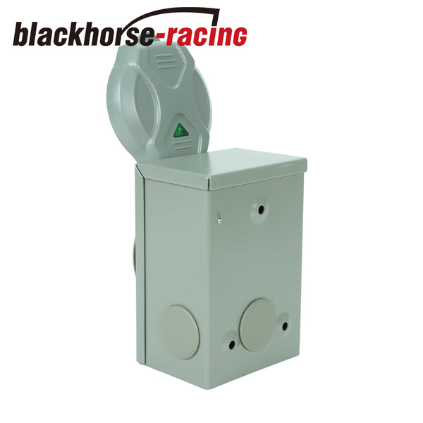3 Prong 30Amp RV Generator Power Inlet Box 3750W NEMA L5-30P Outdoor Receptacle