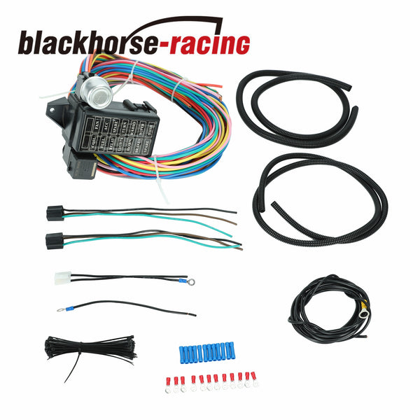 New Race 14 Fuse 12-14 Circuit Wire Harness - US GXL COPPER WIRE Universal