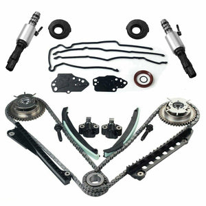 For 5.4 Ford F150 F250 Lincoln 3V Timing Chain Kit Cam Phaser Timing+cover Seal - www.blackhorse-racing.com
