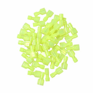 50pcs T-Tap Male Quick Wire Connector Soade 22-18 Gauge YELLOW - www.blackhorse-racing.com
