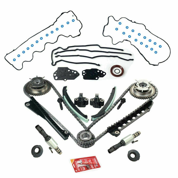 Timing Chain Kit+Cam Phasers+VVT Valves For 5.4L Triton 3V Ford F150 Lincoln - www.blackhorse-racing.com