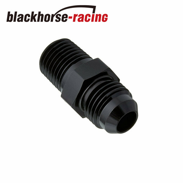 Straight Adapter 6 AN to 1/4 NPT Fitting Black HIGH QUALITY!