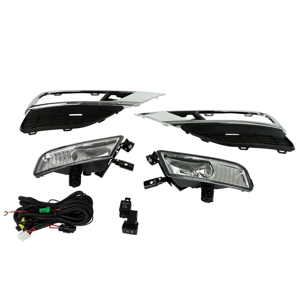 For 2015 2016 Honda CRV CR-V Pair Bumper Fog Lights Lamps +Wiring +Switch Kit - www.blackhorse-racing.com