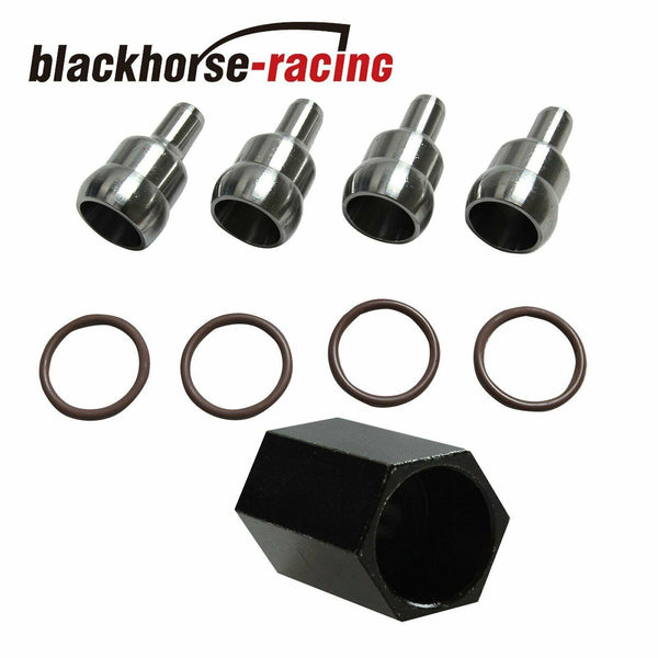 Fits 6.0 6.0L Ford diesel Fuel oil rail puck connector leak repair kit with tool - www.blackhorse-racing.com