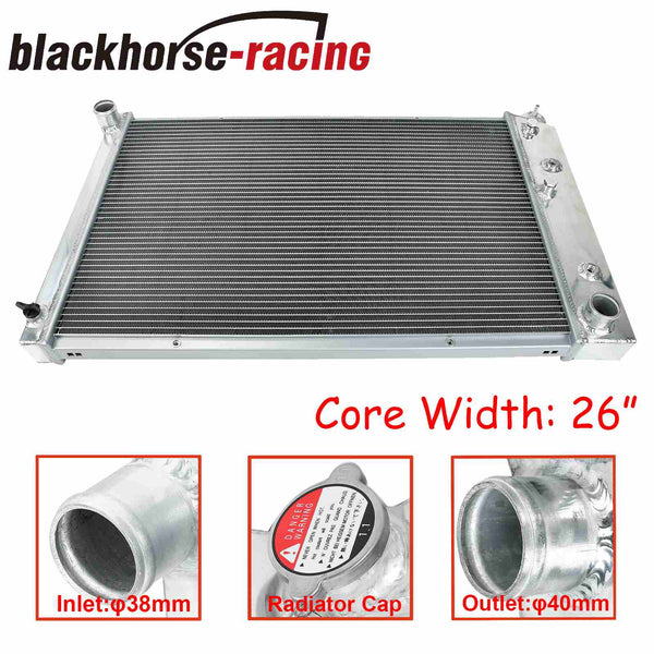For 69-88 Chevy Camaro/Impala/Cutlass 2PCS 10" Slim Fan+ 3 Row Aluminum Radiator