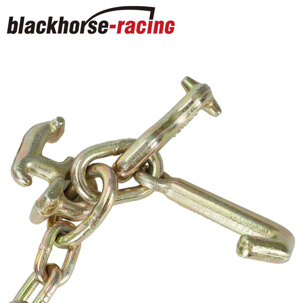 2Pack G70 V-Chain Bridle w/RTJ Cluster Hook Grab Hooks 3'Legs Tow Chain 4700 WLL