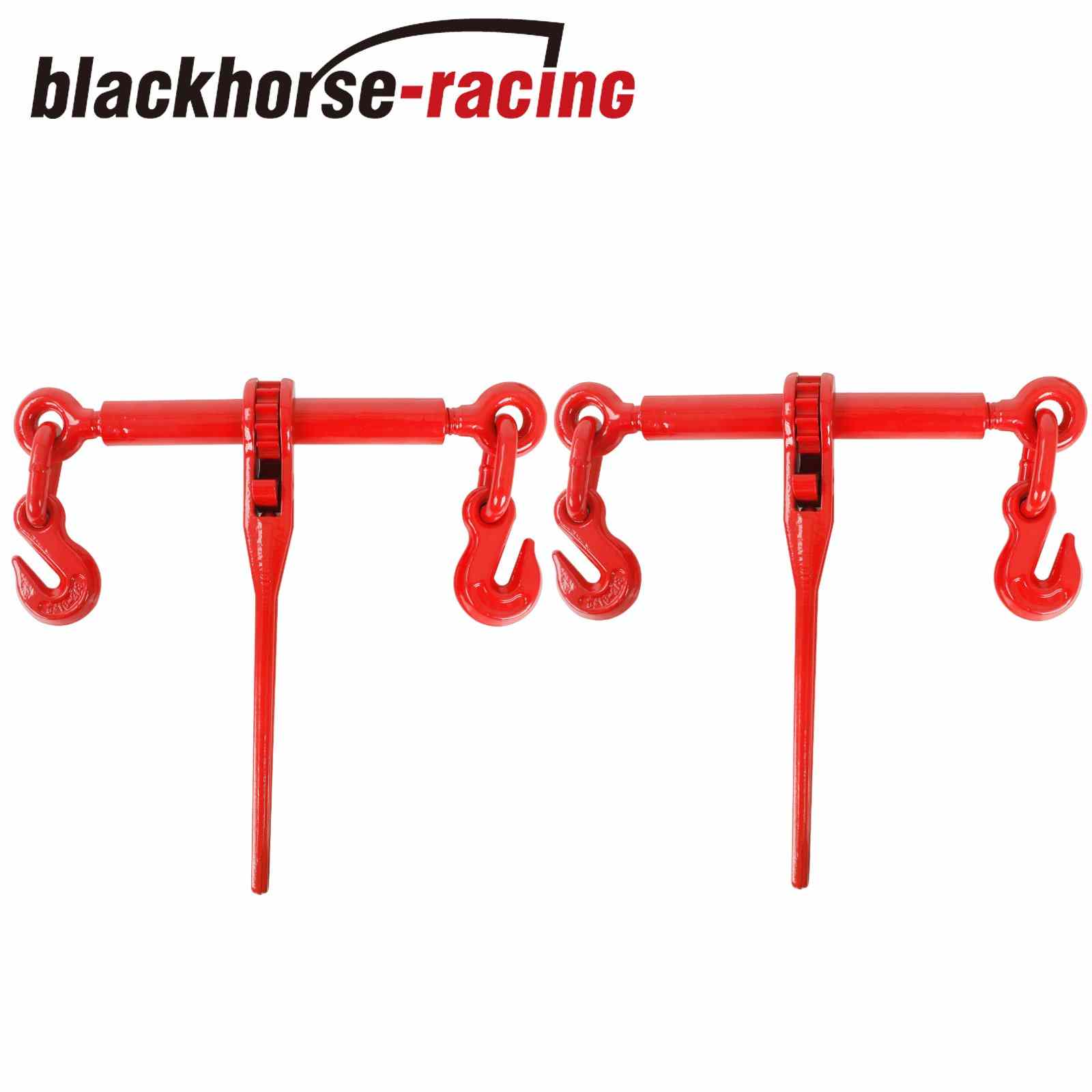 2 PACK G70 Ratchet Chain Load Binder 5/16"-3/8" Tie Down Rigging 5400 LBS WLL
