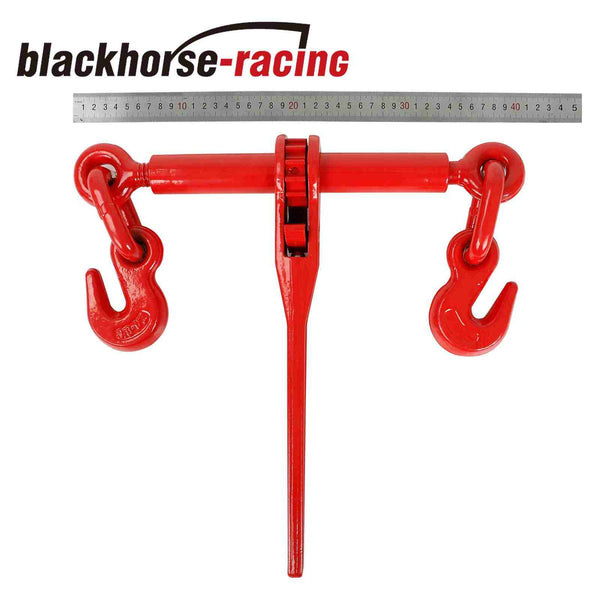 2 PACK Ratchet Chain Load Binder 3/8"-1/2" Chain Hook Tie Down Rigging Equipment