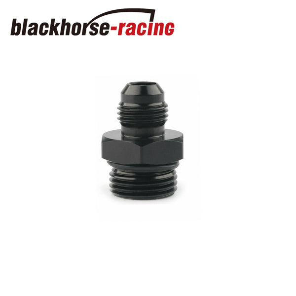 ORB-8 O-ring Boss AN8 8AN to AN6 6AN Male Adapter Fitting Black Anodized