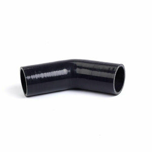 1.5" 4-PLY 45 DEGREE ELBOW TURBO/INTAKE PIPING SILICONE COUPLER HOSE BLACK 38mm - www.blackhorse-racing.com