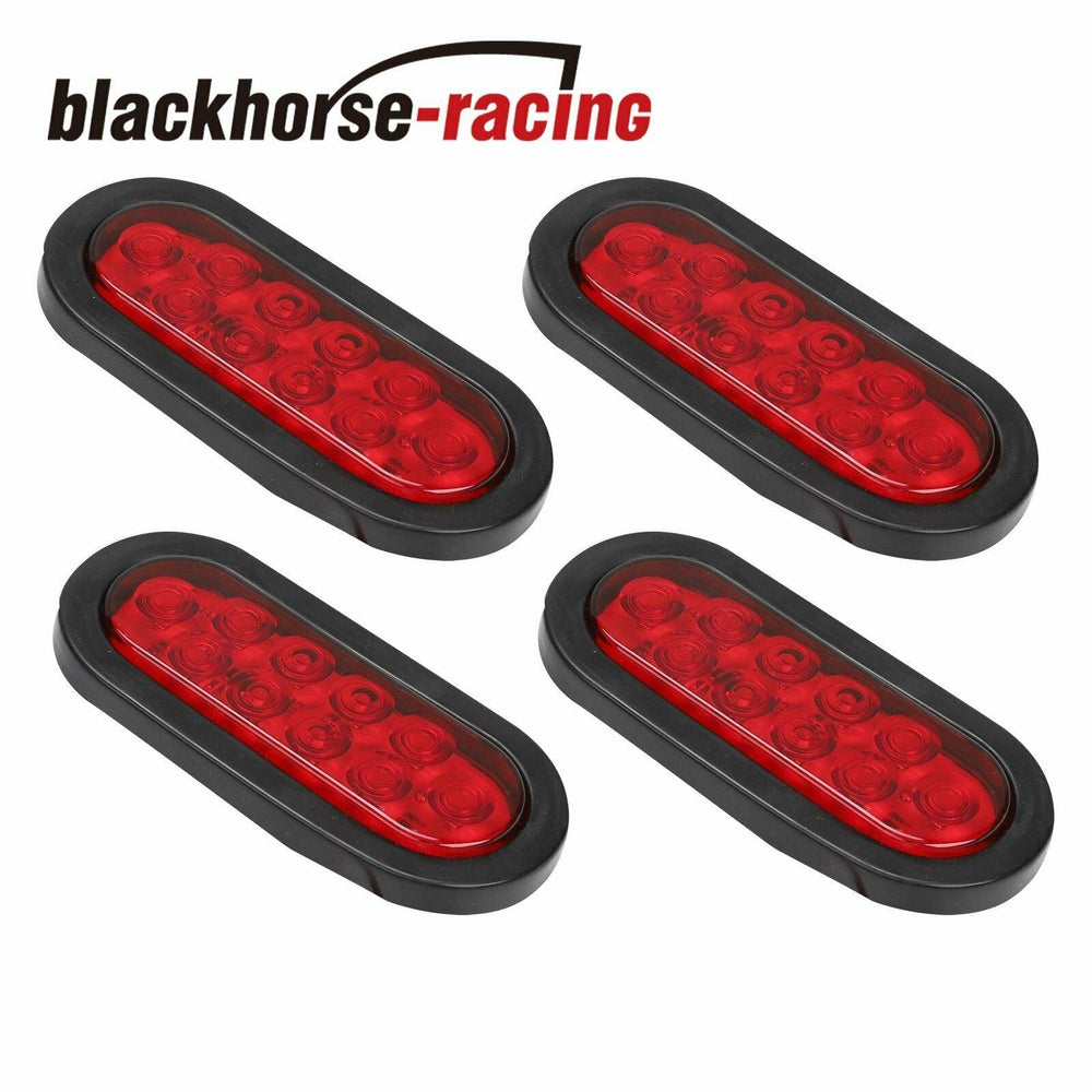 
                  
                    4x Trailer Truck LED Sealed RED 6" Oval Stop/Turn/Tail Light Marine Waterproof - www.blackhorse-racing.com
                  
                