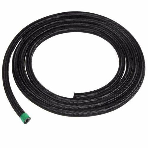 20Feet AN10 -10AN AN-10 Black Nylon Stainless Steel Fuel Gas Oil Water Hose Line - www.blackhorse-racing.com