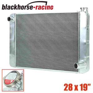 For Chevy GM SBC BBC 28"X19" Universal High Performance Aluminum Racing Radiator