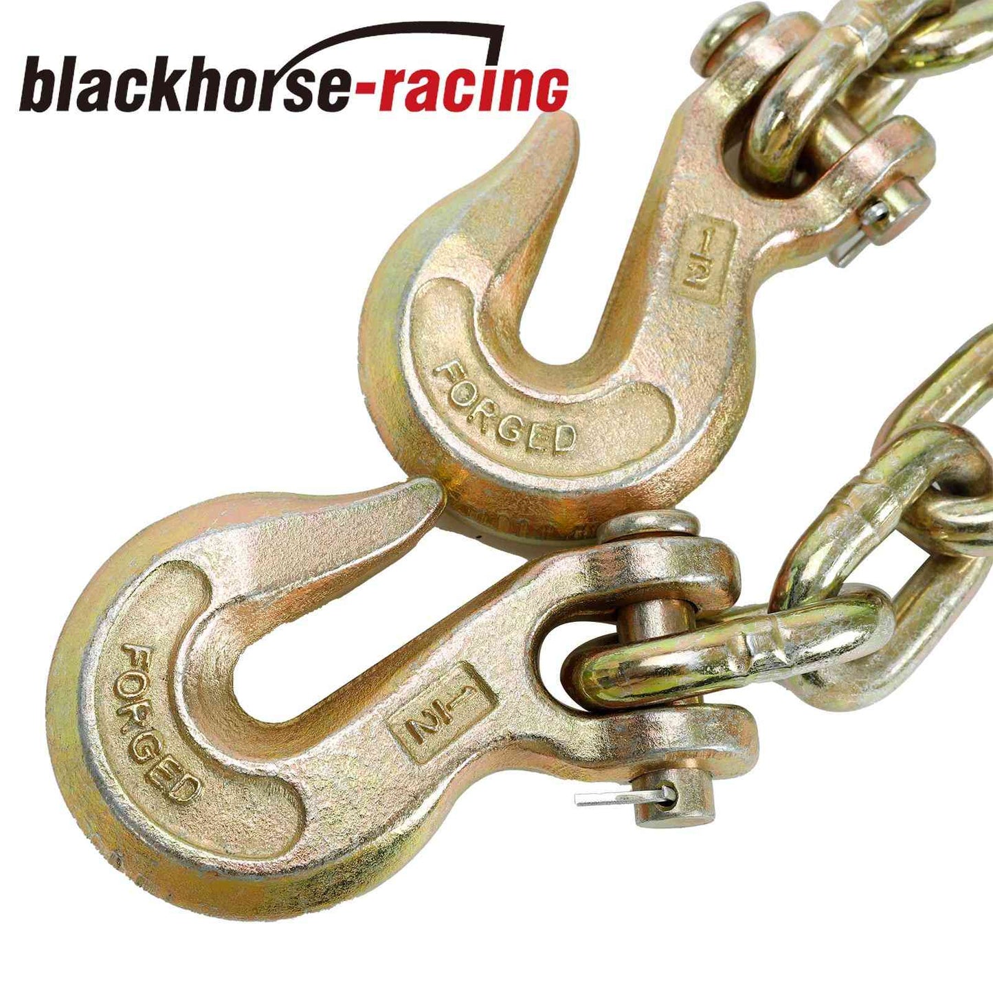 
                  
                    4PCS G70 Truck Tie Down Binder Chain 1/2" X 20' Transport Tow Chain w/ Grab Hook
                  
                