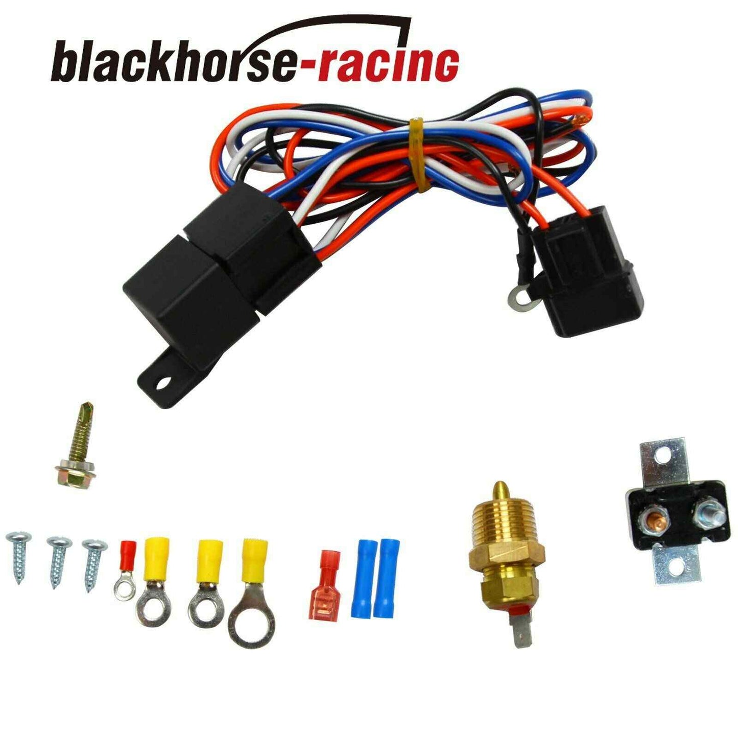 
                  
                    Electric Radiator 10'' Cooling Fan Red & 3/8" Probe Ground Thermostat Switch Kit
                  
                