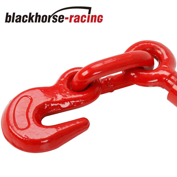 2 PACK Ratchet Chain Load Binder 3/8"-1/2" Chain Hook Tie Down Rigging Equipment