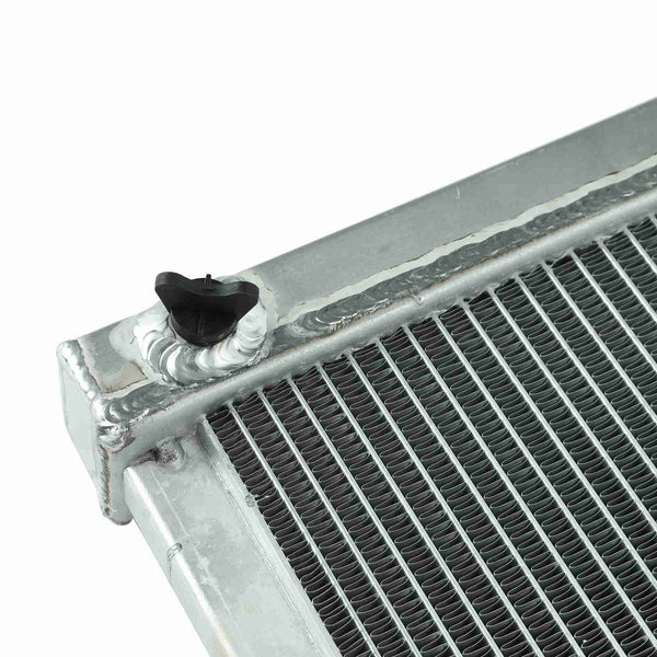 For 67-72 Chevy C/K10/20/30 Blazer 3 Row Aluminum Radiator+2X 12" Slim Fan Black