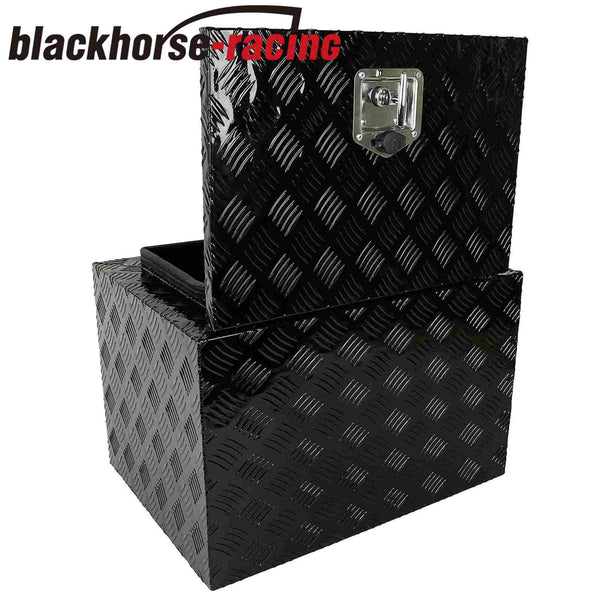 Black Aluminum Pickup Truck 24"X17"X18" Underbody Bed Tool Box Trailer Storage