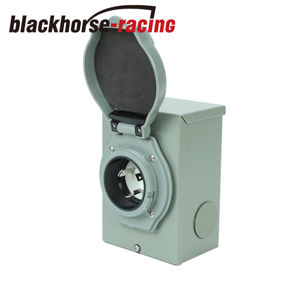 3 Prong 30Amp RV Generator Power Inlet Box 3750W NEMA L5-30P Outdoor Receptacle