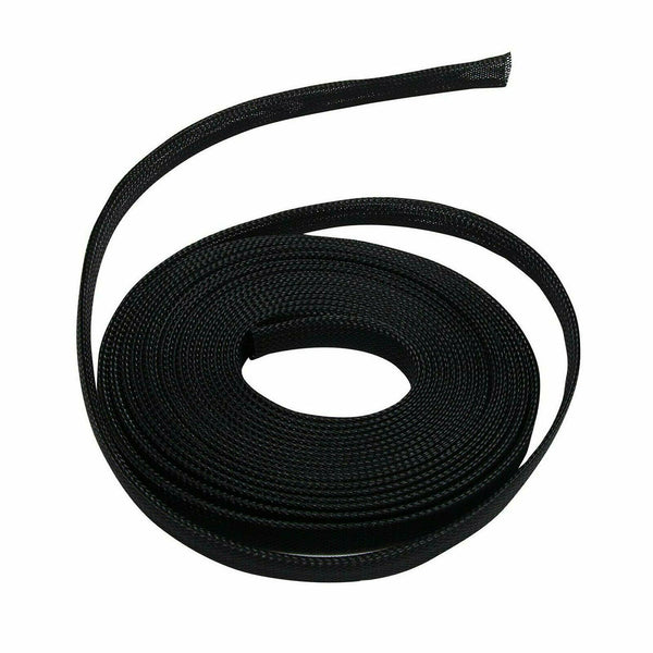 100 FT 3/4" Expandable Wire Cable Sleeving Sheathing Braided Loom Tubing Black - www.blackhorse-racing.com
