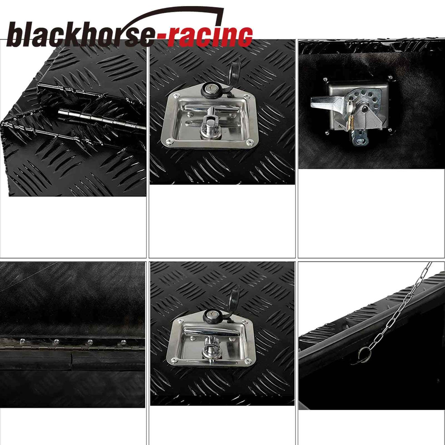 
                  
                    36" Black Aluminum Pickup Truck Trunk Bed Tool Box Trailer Storage + Lock w/ Key
                  
                