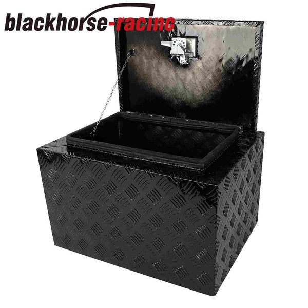 Black Aluminum Pickup Truck 24"X17"X18" Underbody Bed Tool Box Trailer Storage