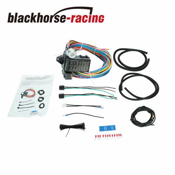 New Race 14 Fuse 12-14 Circuit Wire Harness - US GXL COPPER WIRE Universal