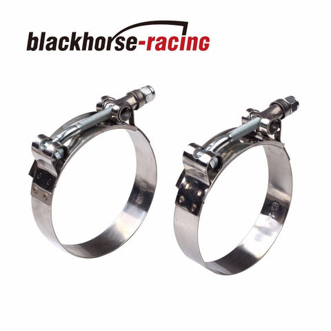 2PC For 1-3/16'' Hose (1.5"-1.69") 301 Stainless Steel T Bolt Clamps 38mm-43mm - www.blackhorse-racing.com
