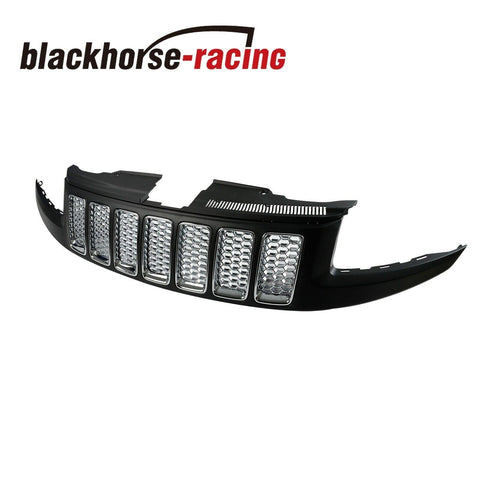 FOR 14-16 JEEP GRAND CHEROKEE SRT8 TYPE FRONT BUMPER HONEYCOMB MESH GRILLE GRILL - www.blackhorse-racing.com