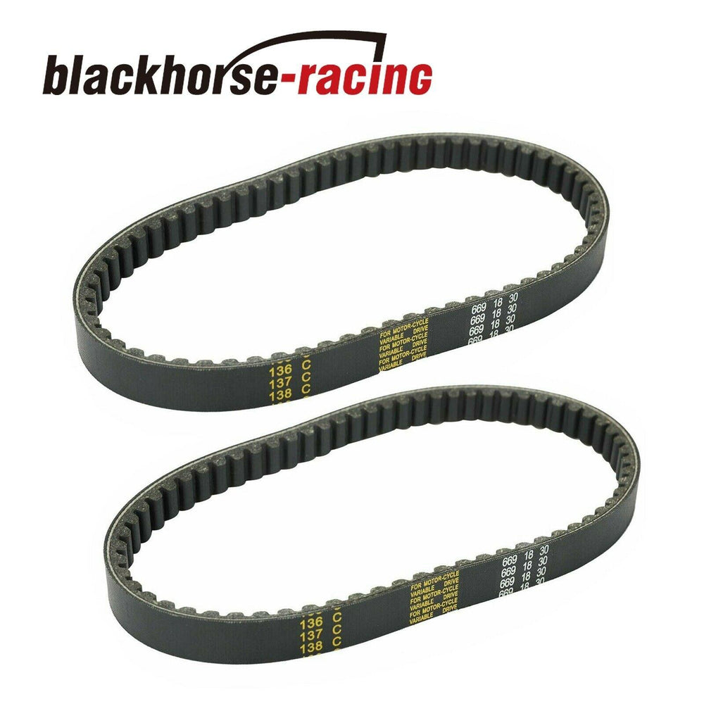 2PCS 669-18-30 Drive Belt for Gy6 49cc 50cc Scooter Moped Go Kart - www.blackhorse-racing.com
