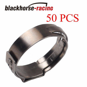 50X 3/4‘’ PEX Clamp Cinch Rings Crimp Pinch Fittings 304 Stainless Steel - www.blackhorse-racing.com