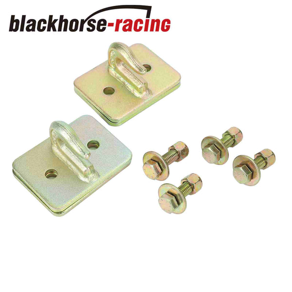 2X 5/16 Inch Bolt On Grab Hooks Mount G70 steel w/ Backer Plate Include Hardware
