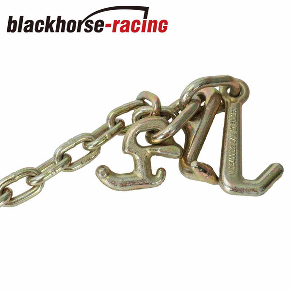 2Pack G70 V-Chain Bridle w/RTJ Cluster Hook Grab Hooks 3'Legs Tow Chain 4700 WLL