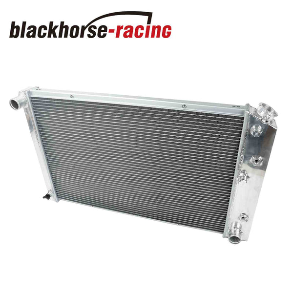 For 69-88 Chevy Camaro/Impala/Cutlass 2PCS 10" Slim Fan+ 3 Row Aluminum Radiator