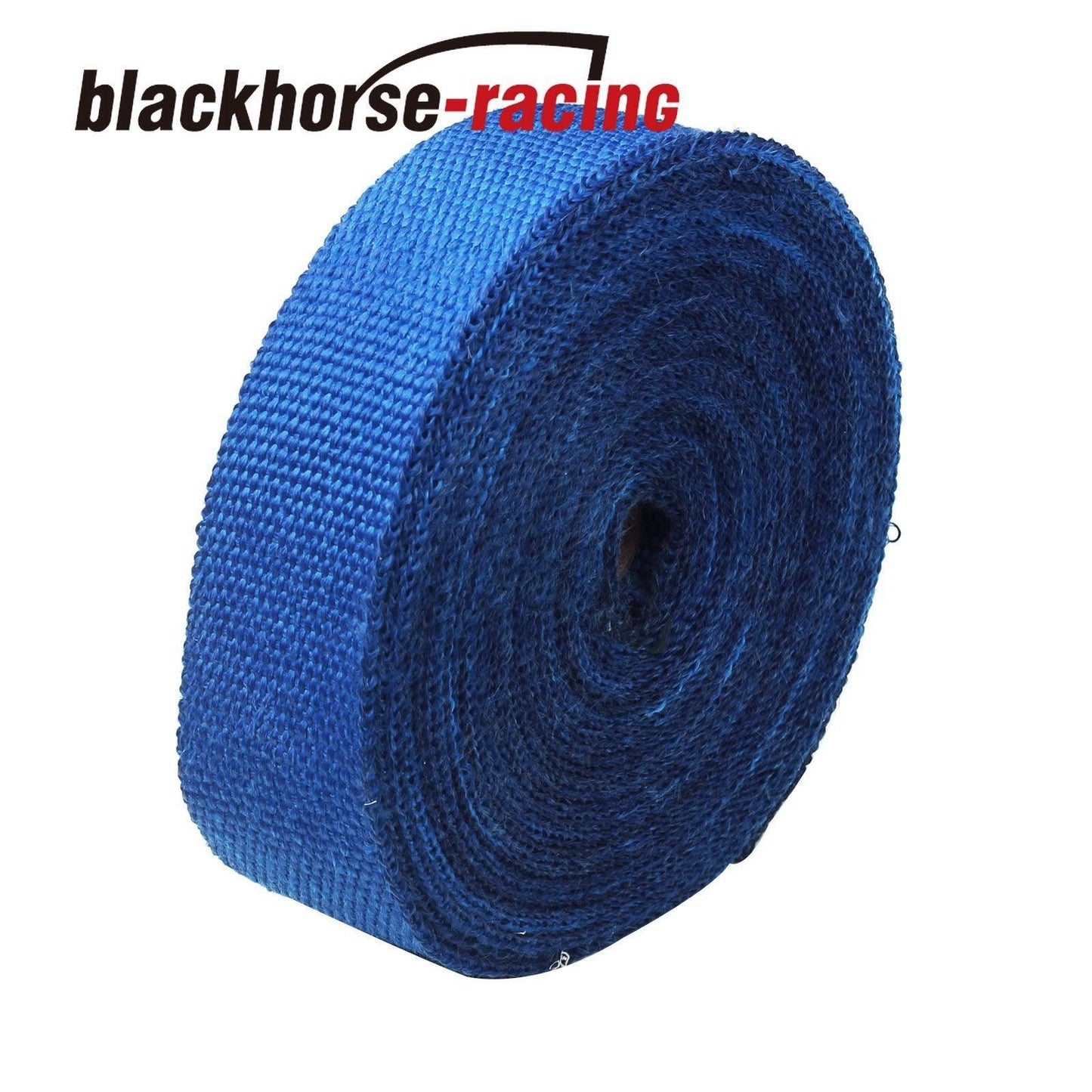 
                  
                    Blue 2'' x 50FT (15M) Exhaust Header Fiberglass Heat Wrap Tape w/10 Steel Ties - www.blackhorse-racing.com
                  
                