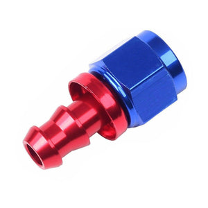 AN6 Straight Push On Lock Oil Fuel Line Hose End Fitting Adaptor 6-AN -6AN RED - www.blackhorse-racing.com