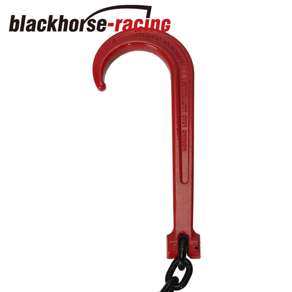 V-Chain w/ 3/8 x 3'Legs+15"J-Hook+Cradle Eye Grab Hooks G80 Tow Recovery 7100WLL