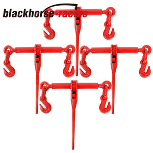 4X G70 Steel Ratchet Chain Load Binder 5/16"-3/8" Tie Down Rigging 5400 LBS WLL